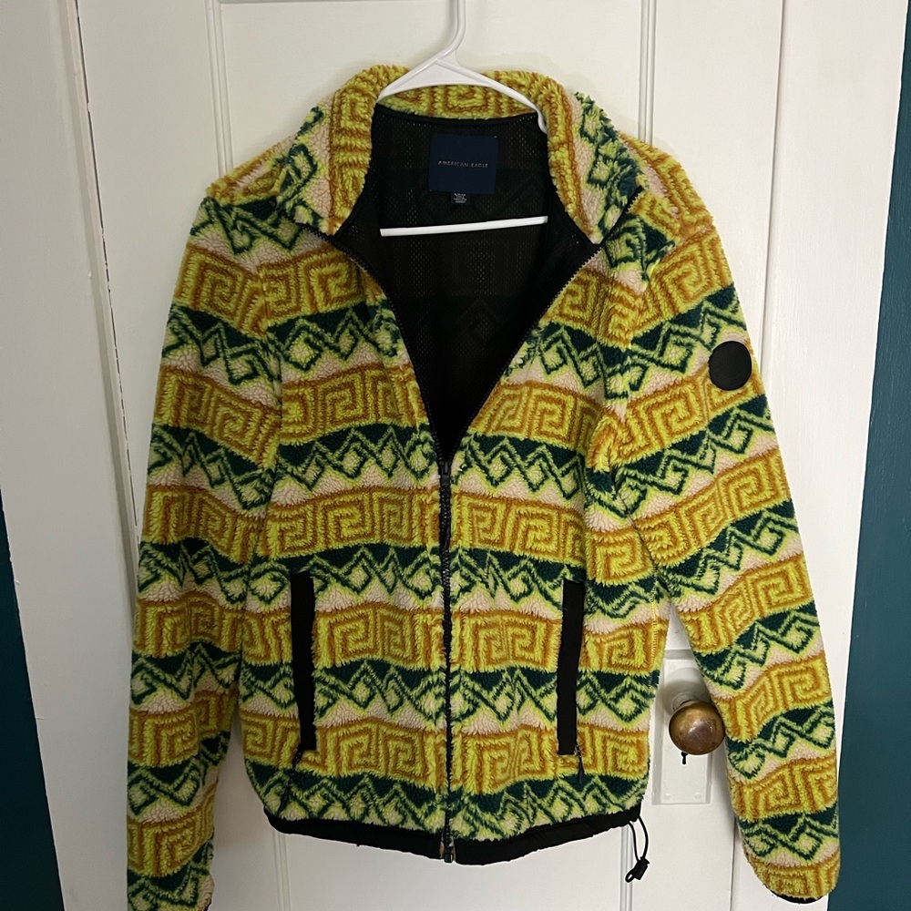 American Eagle Outfitters Yellow and Black Jacket